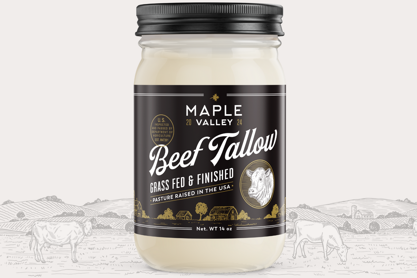 100% Grass Fed & Finished Beef Tallow